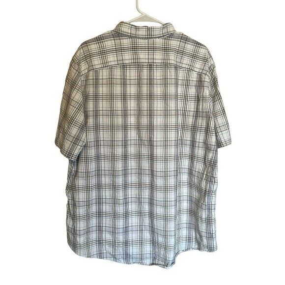 Eddie Bauer Button Up Shirt Mens XL Short Sleeve Plaid Multicolor Classic Fit - Picture 3 of 8